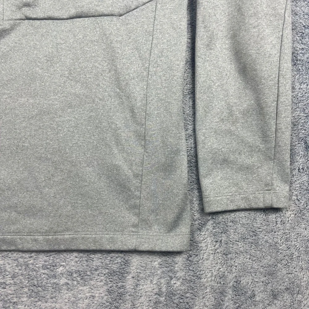 The North Face Mens XL Grey 1/4 Zip Pullover Chest Pocket Raglan Sleeve